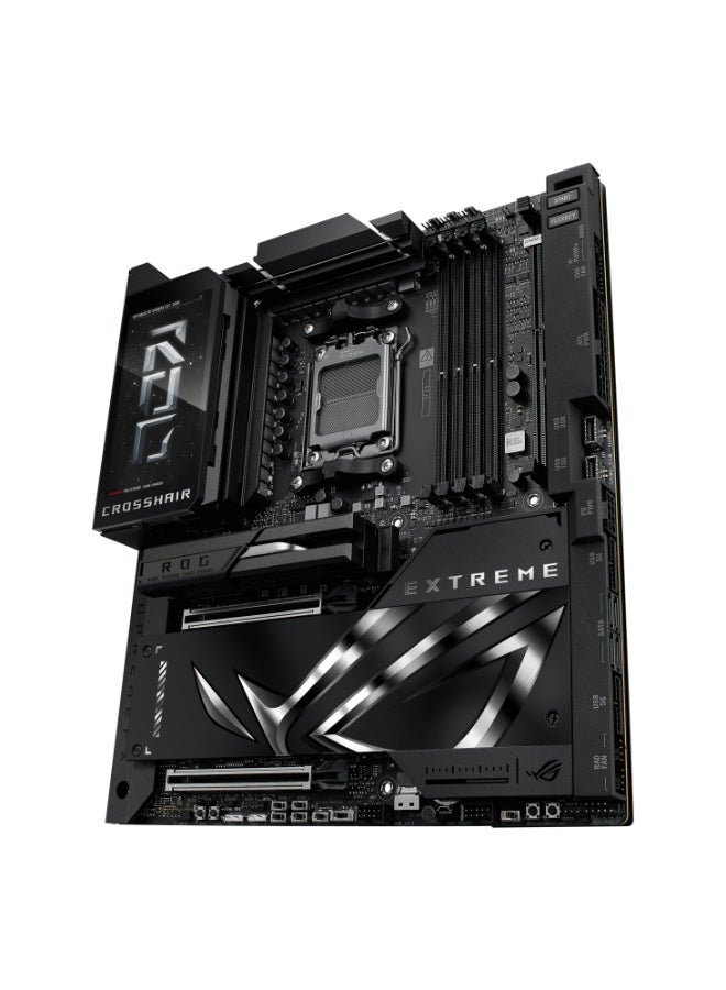 ASUS ROG Crosshair X870E Extreme E-ATX AM5 Motherboard, DDR5-8200+ (4x DIMM, 256GB), PCIe 5.0 x16 GPU & M.2 Slots (5 Total), Dual LAN (10GbE + 5GbE), WiFi 7, USB4 (2x 40Gbps), USB 3.2 Gen 2x2 Front Panel (60W QC4+ Charging), AI Cache Boost, LN2 OC Tools, SupremeFX 7.1 Audio, 5” LCD LiveDash Display, Q-Release, SlimSAS, Aura Sync RGB | 90MB1LB0-M0EAY0  - Image 5