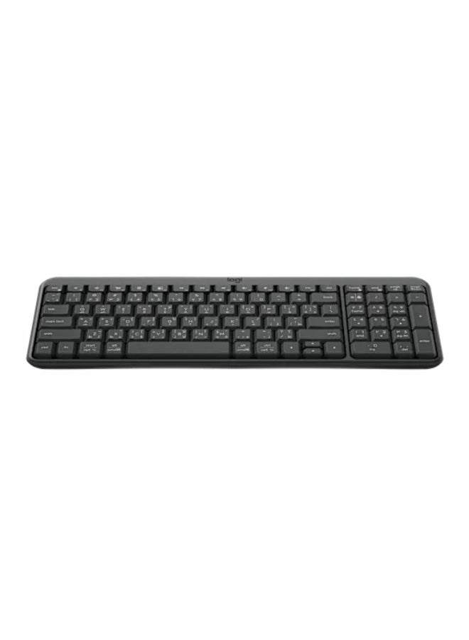 Logitech K250 Bluetooth Compact Wireless Keyboard with Numpad, Spill-Resistant, Long Battery Life (12 Months), Multi-OS Support (Windows/Mac/iPadOS/Android/ChromeOS), Silent Deep Profile Keys, Recycled Plastic, Lightweight, 920-013463 Graphite  - Image 3