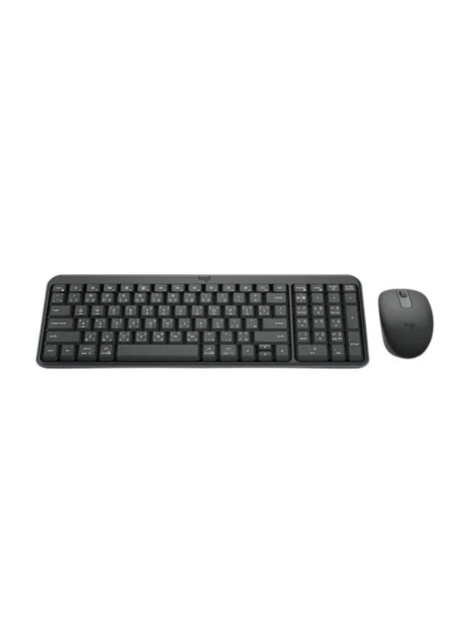 Logitech MK250 Wireless Bluetooth Keyboard and Mouse Combo, Compact, Spill-Resistant Design with Numeric Keypad, Ambidextrous Mouse, Up to 12 Months Battery Life, Sustainable Recycled Plastic, Compatible with Windows 10/11+, macOS 12+, ChromeOS | 920-013531 Graphite  - Image 3