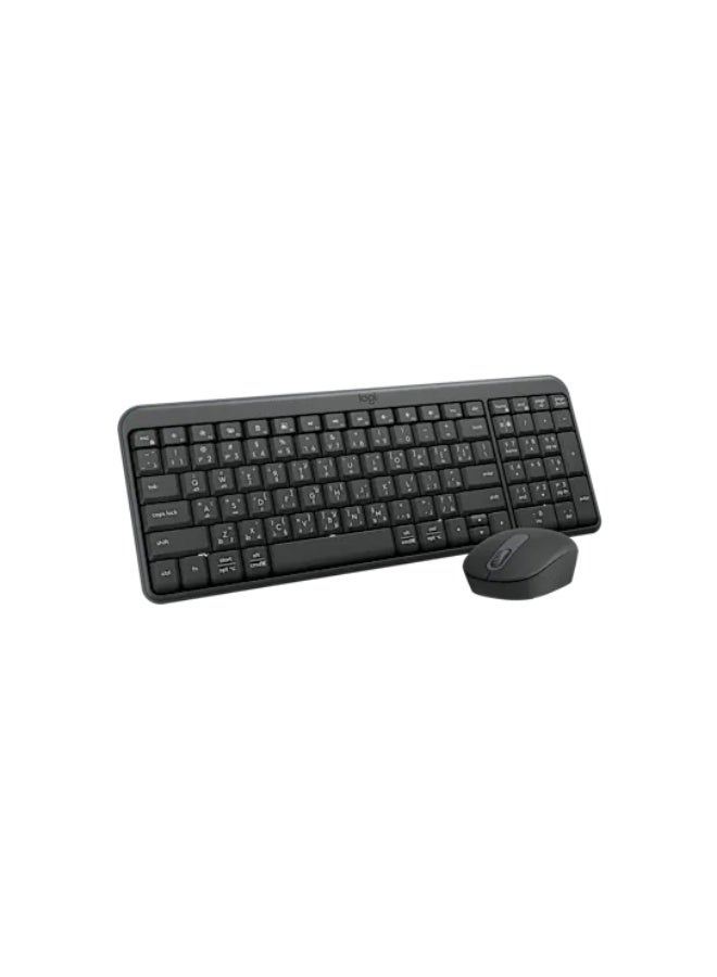Logitech MK250 Wireless Bluetooth Keyboard and Mouse Combo, Compact, Spill-Resistant Design with Numeric Keypad, Ambidextrous Mouse, Up to 12 Months Battery Life, Sustainable Recycled Plastic, Compatible with Windows 10/11+, macOS 12+, ChromeOS | 920-013531 Graphite  - Image 4