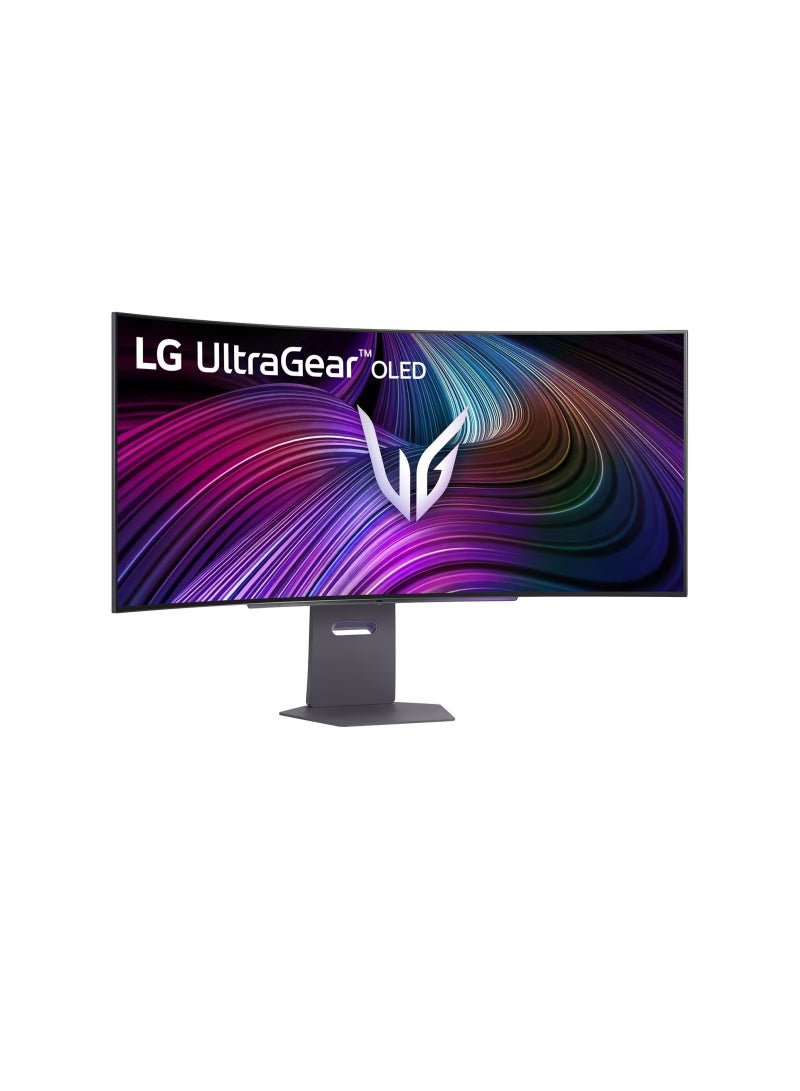LG UltraGear 45GX90SA-B 45" Curved OLED Gaming Monitor, 3440x1440 WQHD, 240Hz, 0.03ms Response, HDR True Black 400, NVIDIA G-SYNC & AMD FreeSync Premium, webOS Smart TV, HDMI 2.1, USB-C PD 65W, DCI-P3 98.5%, AI Picture & Sound | 45GX90SA-B black  - Image 3