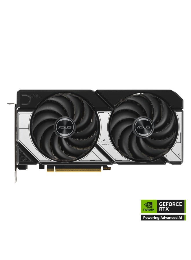 ASUS Dual GeForce RTX 5070 OC Edition 12GB GDDR7 Graphics Card, PCIe 5.0, 6144 CUDA Cores, 2572 MHz Boost Clock, Dual Axial-Tech Fans, HDMI 2.1, DP 2.1 x3, Ray Tracing, DLSS 4, VR Ready, 8K Support, 16-Pin Power Connector, SFF Compatible | 90YV0M17-M0NA00  - Image 2