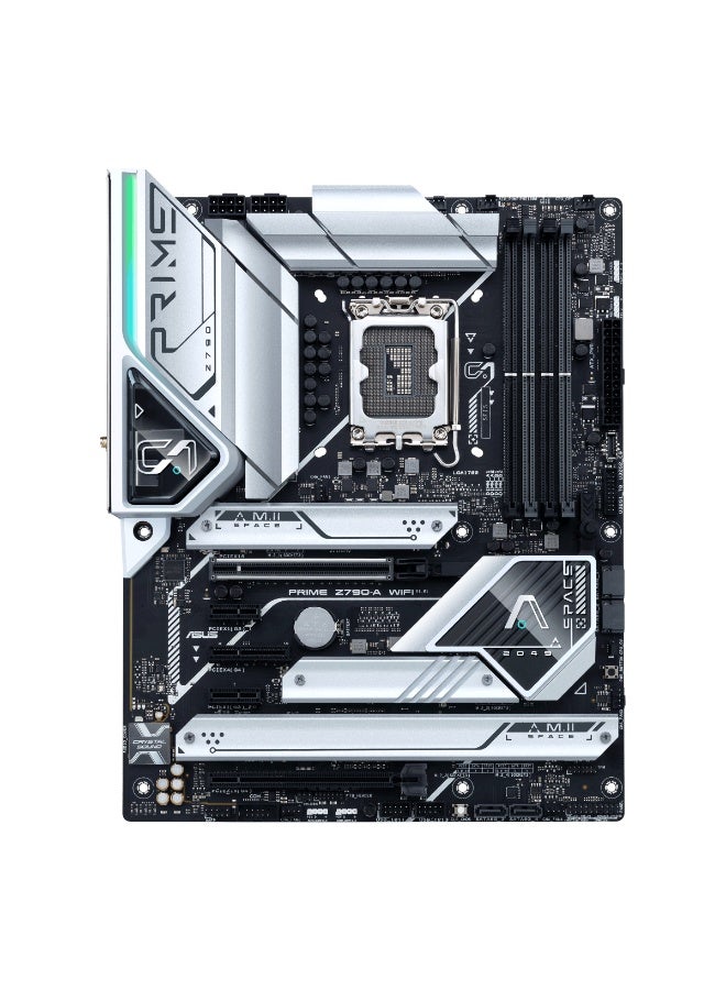 ASUS Prime Z790-A WiFi ATX Motherboard, Intel LGA 1700 Socket, DDR5, PCIe 5.0, 4x M.2, Wi-Fi 6E, 2.5Gb LAN, USB 3.2 Gen2x2 Type-C, Thunderbolt 4 Header, AI Cooling, RGB | 90MB1CS0-M0EAY0 - Image 2