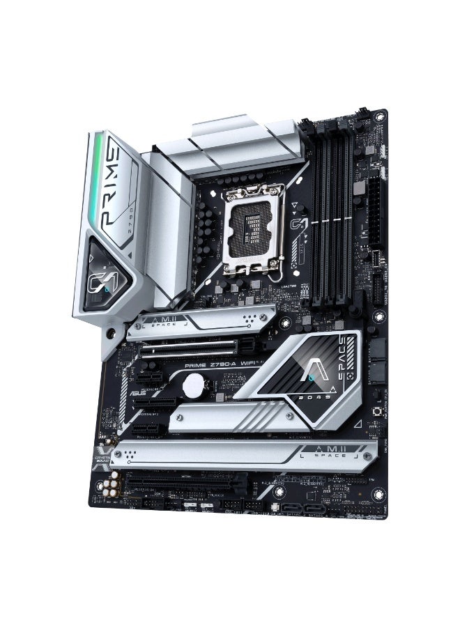 ASUS Prime Z790-A WiFi ATX Motherboard, Intel LGA 1700 Socket, DDR5, PCIe 5.0, 4x M.2, Wi-Fi 6E, 2.5Gb LAN, USB 3.2 Gen2x2 Type-C, Thunderbolt 4 Header, AI Cooling, RGB | 90MB1CS0-M0EAY0 - Image 4