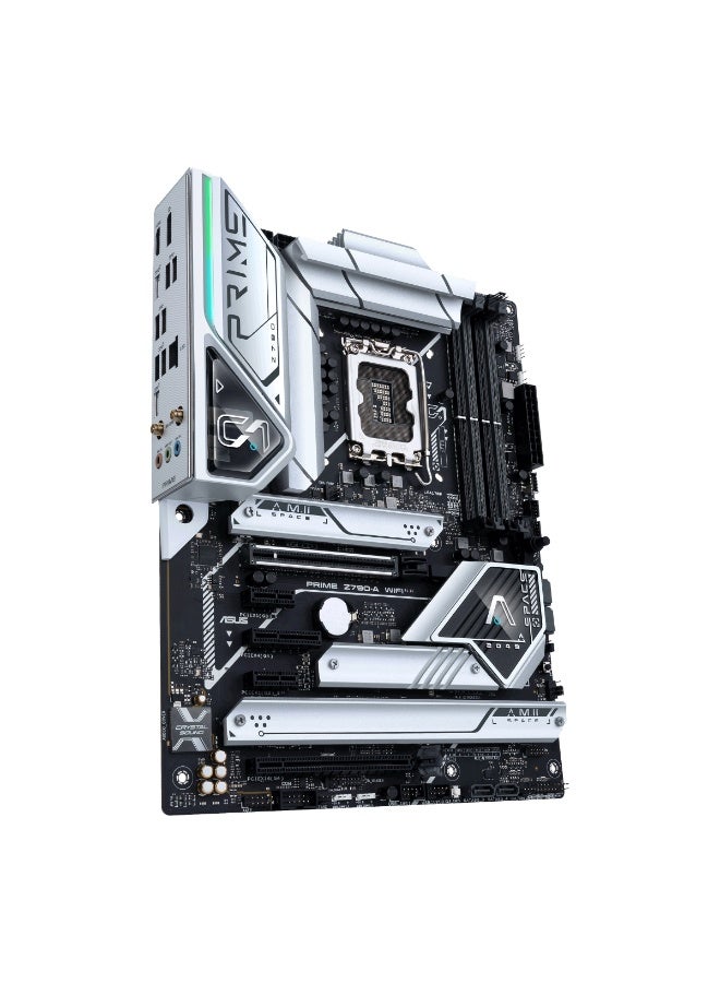 ASUS Prime Z790-A WiFi ATX Motherboard, Intel LGA 1700 Socket, DDR5, PCIe 5.0, 4x M.2, Wi-Fi 6E, 2.5Gb LAN, USB 3.2 Gen2x2 Type-C, Thunderbolt 4 Header, AI Cooling, RGB | 90MB1CS0-M0EAY0 - Image 3