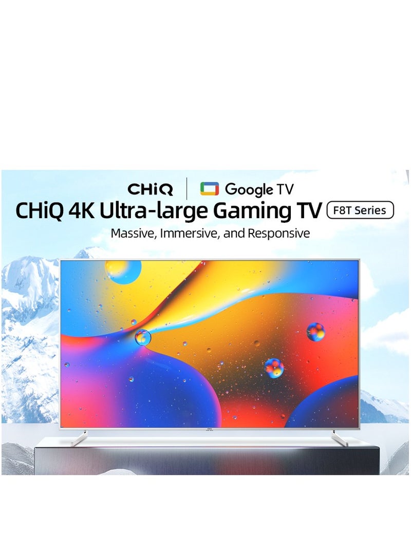 تشيك Smart Gaming Google TV, 98 Inch, QLED, 4 HDMI Cable, 2USB, RAM3GB, 32GB, Slim Edge - U98QF8TGPRO U98QF8TGPRO Black  - Image 1