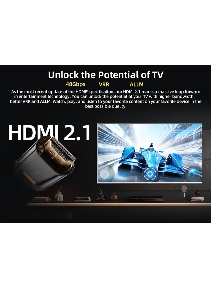 تشيك Smart Gaming Google TV, 98 Inch, QLED, 4 HDMI Cable, 2USB, RAM3GB, 32GB, Slim Edge - U98QF8TGPRO U98QF8TGPRO Black  - Image 3