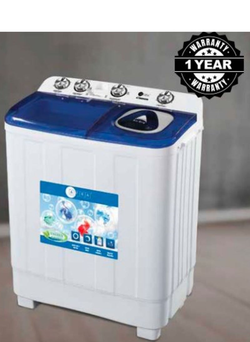 AFRA 10Kg Twin Tub Washing Machine With 1 Year Warranty - 560 W AF-1002TWB White  - Image 1