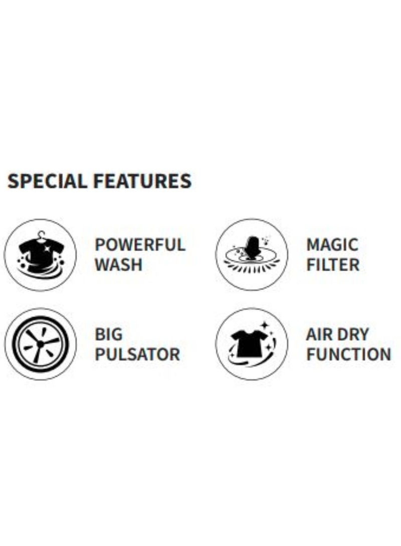 عفرا غسالة Twin Tub سعة 15 كجم - Image 2