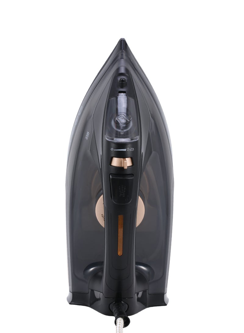 سوناشي Steam Iron with Ceramic Coated Soleplate, 400ML Water Tank, Powerful Steam Burst, Adjustable Thermostat with Spray Iron Feature, Self-Clean Function, For All Types of Fabric 400 ml 2600 W SI-5093C black  - Image 4
