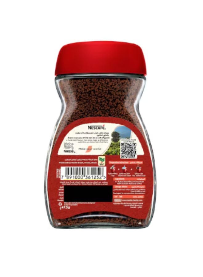 Nescafe Classic Instant Coffee 47.5g 47.5grams Single  - Image 2