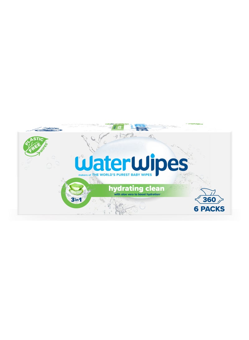 WaterWipes Hydrating Clean Baby Wipes With 99% Water & Aloe Vera Extract  - Image 2