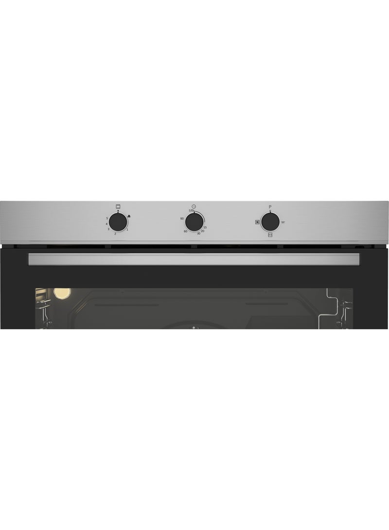 Beko Cook Master Gas Built-in Oven - 90cm - Large Capacity 96 Liters - Cooling And Cooking Fans - Stainless Steel - BBWHT12106XS inox - Image 2