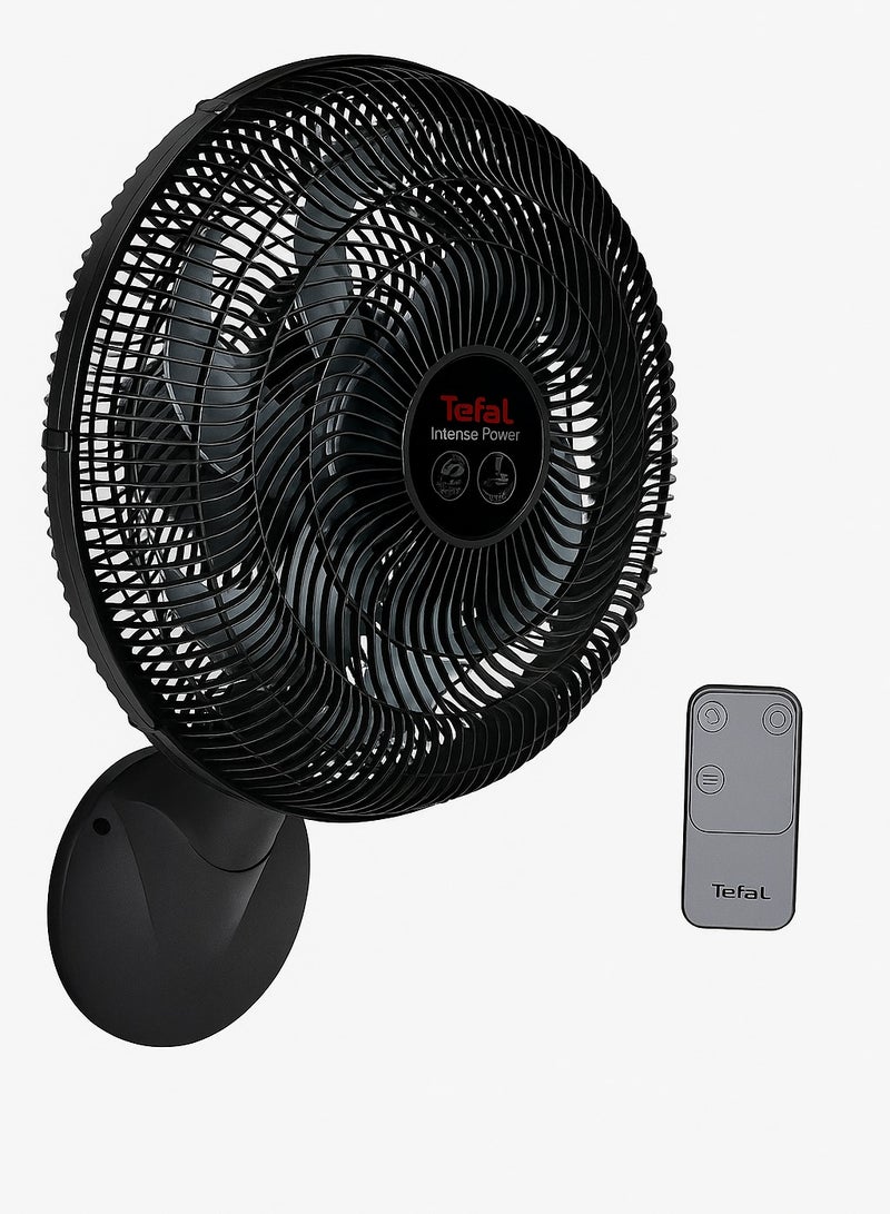 Tefal Tefal Silence Force Wall Fan With Remote Control, 16 Inch, 3 Speeds, Black - VG4151EE 75 W VG4151EE black - Image 2