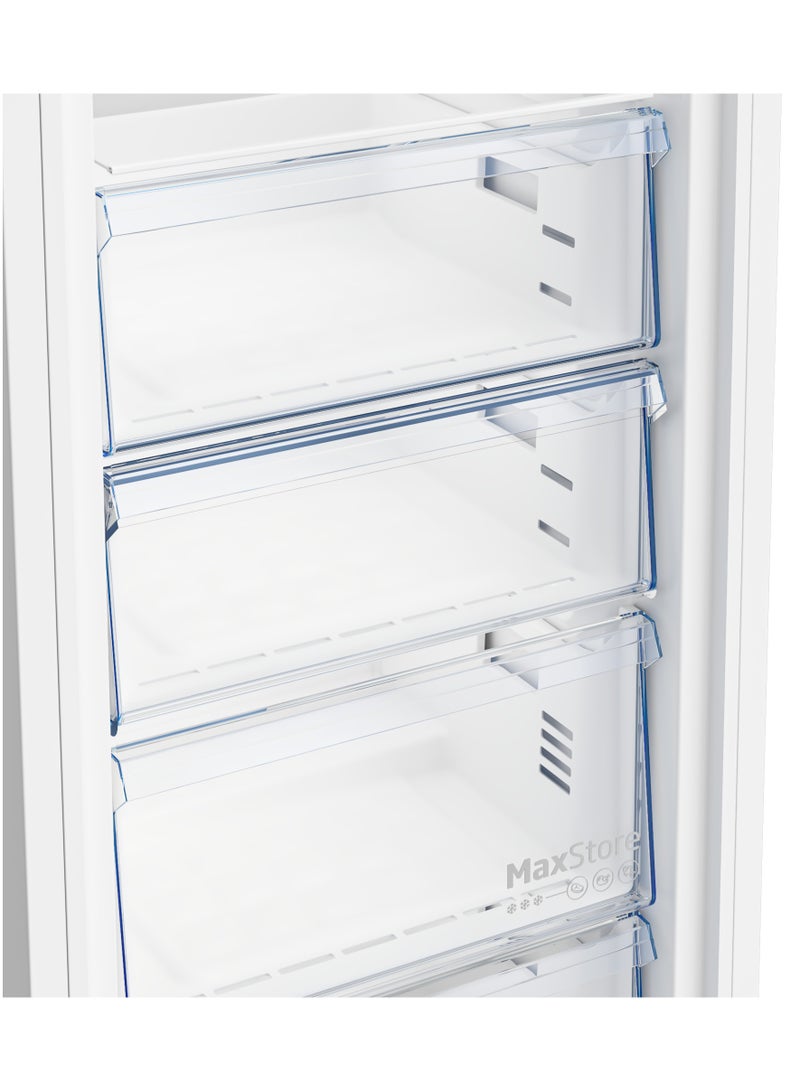 بيكو Upright Freezer - No Frost - 220 L Net - 6 Drawers - Digital - Silver - B3RFNE274S 220 L 1 W B3RFNE274S Silver - Image 1