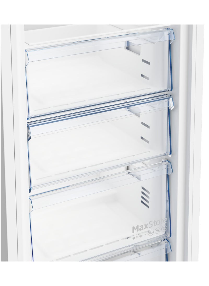 Beko Upright Freezer - No Frost - 220 L Net - 6 Drawers - Digital - Silver - B3RFNE274S 220 L 1 W B3RFNE274S Silver - Image 4