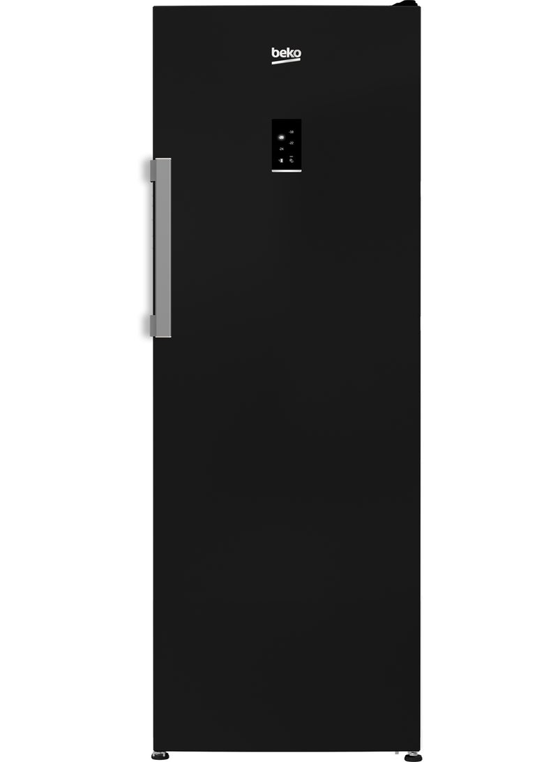 بيكو Upright Freezer - No Frost - 220 L Net - 6 Drawers - Digital - Black - B3RFNE274B 220 L 1 W B3RFNE274B black - Image 1
