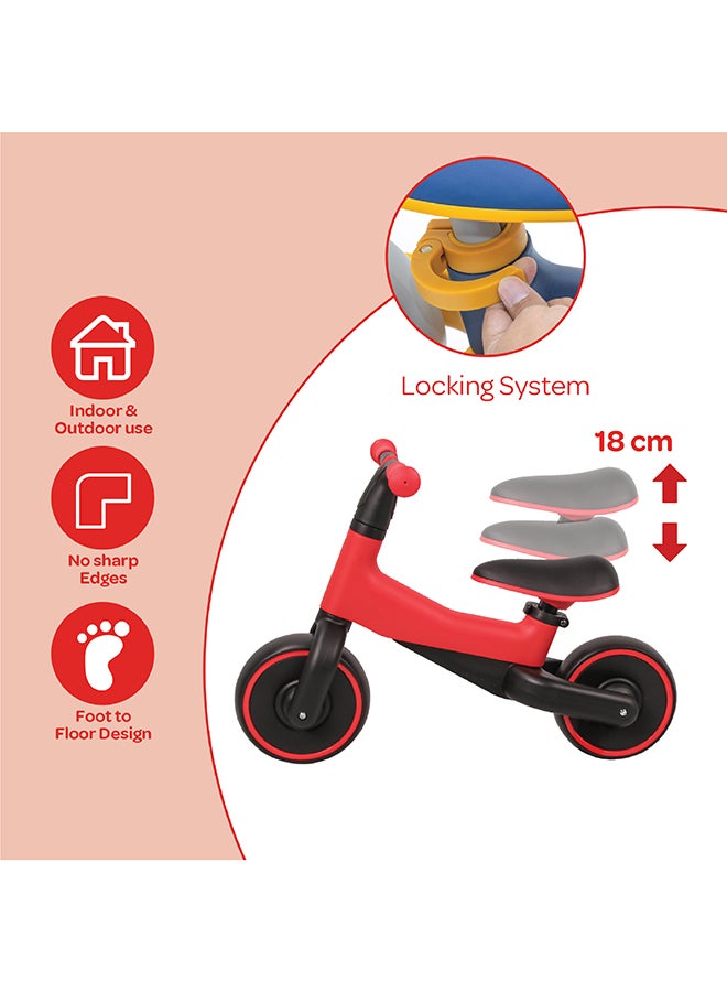 Moon Little Marvel Baby Balance Bikes -Red 66.5x34x46cm  - Image 5
