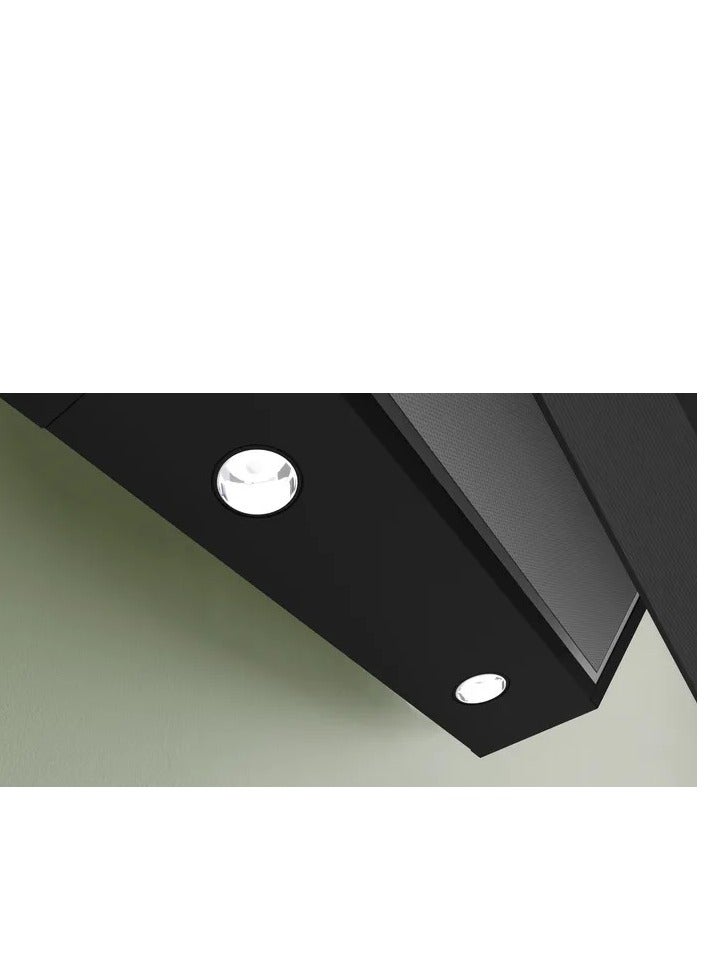 بوش Series 6 Wall Mounted Extractor Hood 90 cm Touch Control Panel 700 m³/h Extraction Rate 2 Stage Speed Settings Plus Intensive Setting Glass 210 W DWK97PJ60T Black - Image 5
