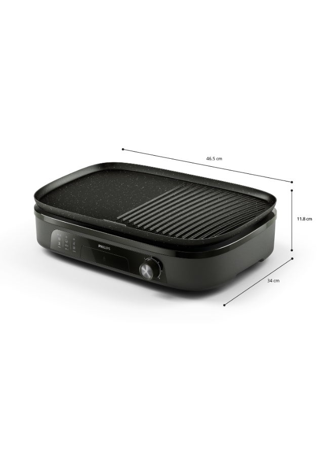 Philips Table Grill 30 W HD6210/90 black - Image 2