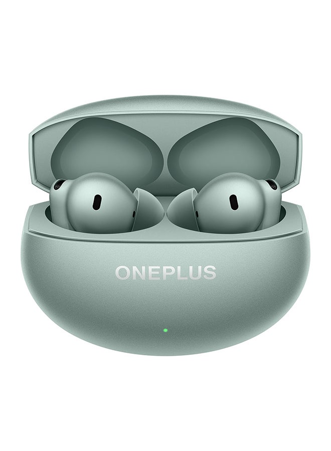 OnePlus Buds 4 TWS Earbuds with Upto 55dB Real-time ANC,Adaptive Mode,Dual Drivers with Dual DACs,3D Audio,Upto 45hrs Music Playback,Dual-Device connectivity,47ms Low Latency Zen Green - Image 1