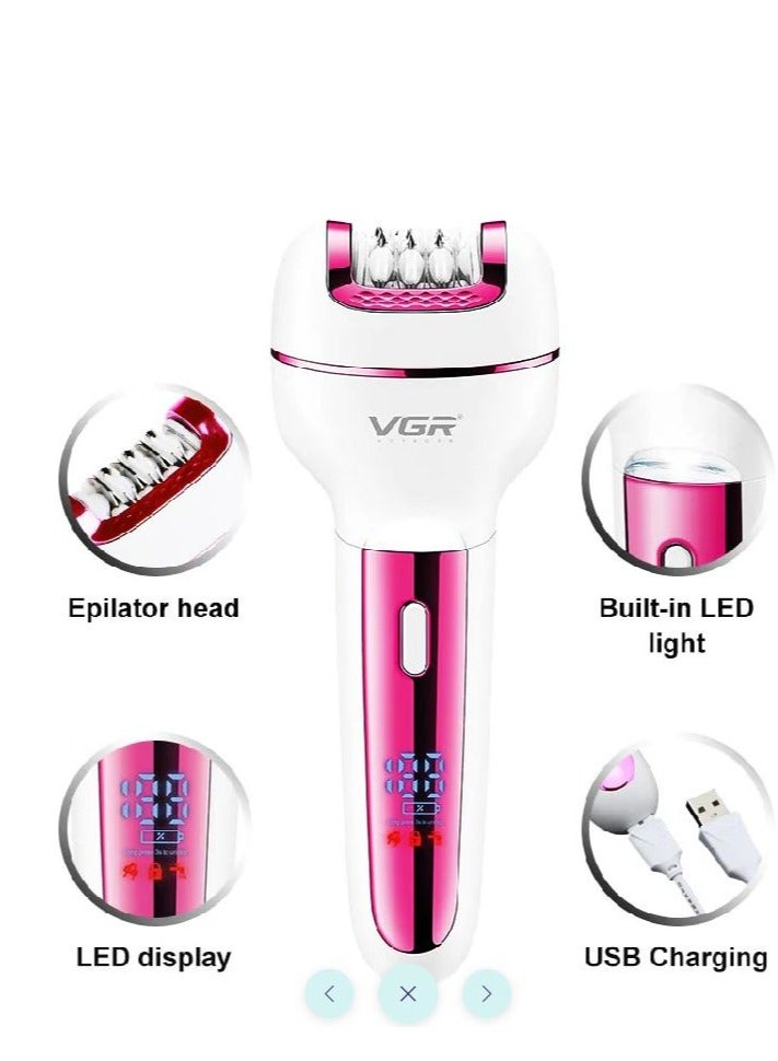 VGR Silk epil 3 in 1 Hair Removal Machine V-732 Pink  - Image 1