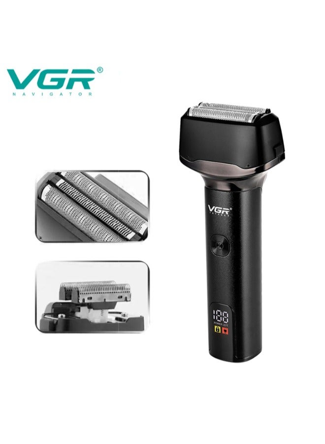 VGR High Quality Trimmer Waterproof Ipx5 Electric Rechargeable V-371 black - Image 1