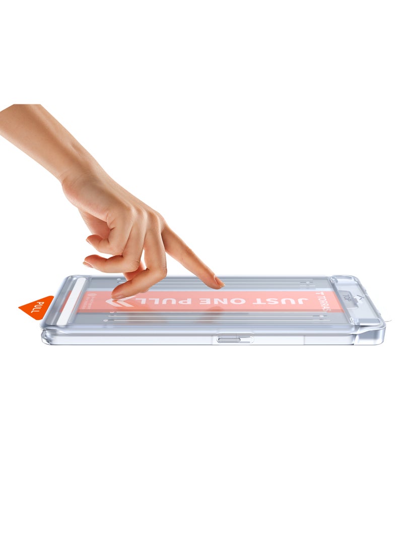 TORRAS 12FT Mil-Grade Shatterproof for Samsung Galaxy S25 Ultra Privacy Screen Protector [9H+ Aerospace Tempered Glass And One-Pull Installation] Anti Spy Bubble Free 6.9-Inch GlassGo X Privacy - Black - Image 5