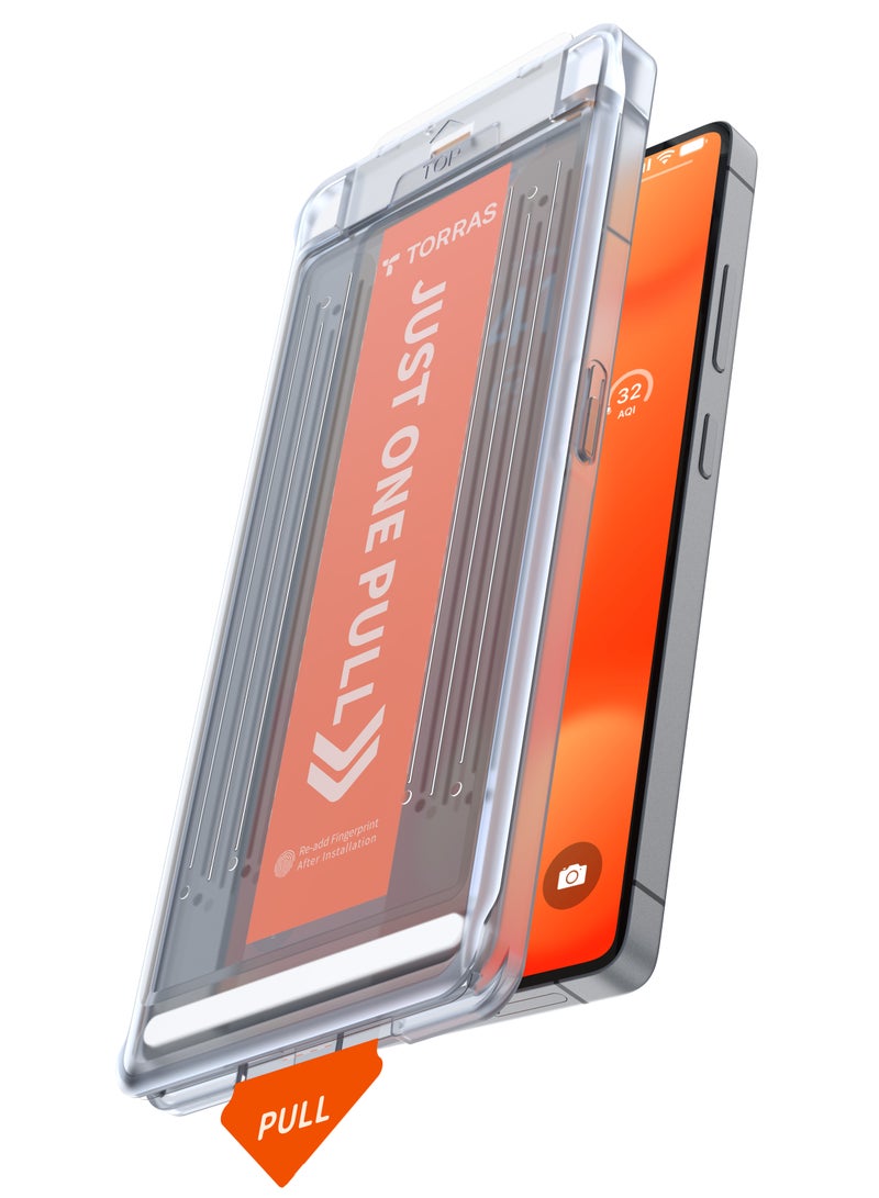 TORRAS 12FT Mil-Grade Shatterproof for Samsung Galaxy S25 Ultra Privacy Screen Protector [9H+ Aerospace Tempered Glass And One-Pull Installation] Anti Spy Bubble Free 6.9-Inch GlassGo X Privacy - Black - Image 3