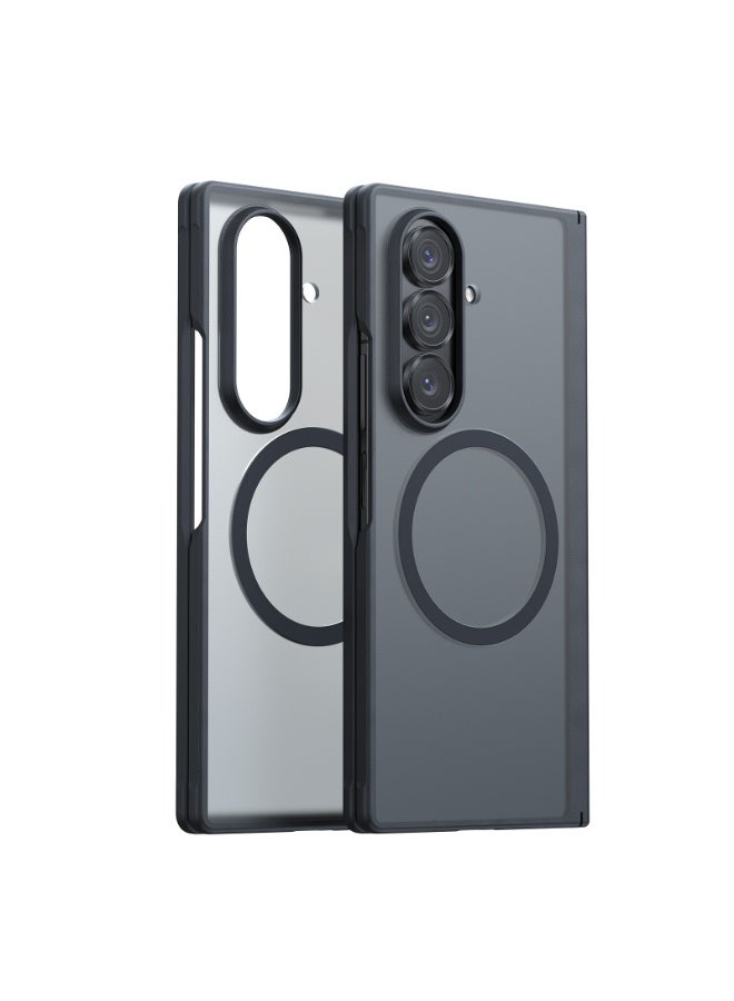 TORRAS Upgraded Magnetic Shockproof For Samsung Galaxy Z Fold 7 Case With Screen Protector, Fit For Magsafe, Screen Protector Added,Mil-Grade Drop Tested, Phone Case For Samsung Z Fold 7, Guardian Magnetic Series - Black  - Image 2