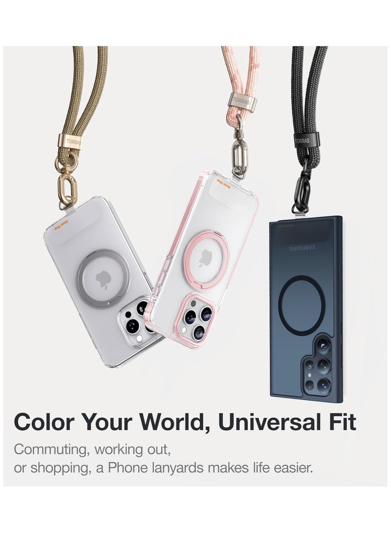 Crossbody Phone Lanyard Strap – Adjustable Anti-Theft Neck And Shoulder Strap, Universal for iPhone 17 Pro Max/17 Pro/All iPhones And Samsung Mobiles with 2 Phone Tabs - Blue - Image 5