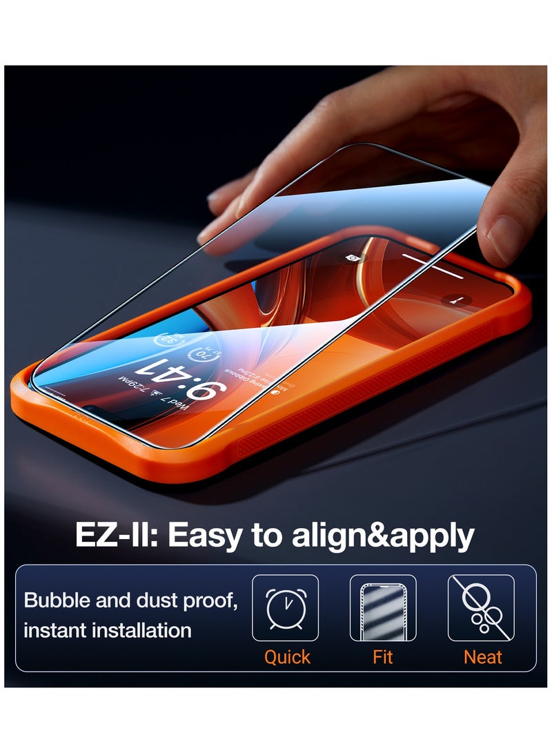 TORRAS Stealth for iPhone 15 Pro Max Privacy Screen Protector with High Definition Durable And Tough 9H Tempered Glass for iPhone 15 Pro Max Screen Protector, Anti-Spy, Easy Installation, 1-Pack, 6.7-Inch - Black - Image 4