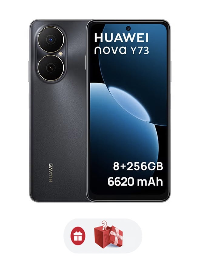 HUAWEI Nova Y73 Dual SIM Black 8GB RAM 256GB 4G With Free Gifts - Middle East Version - Image 1