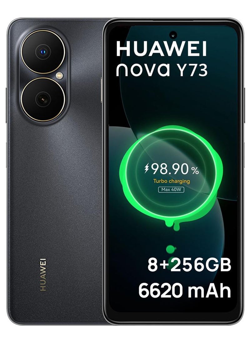 HUAWEI Nova Y73 Dual SIM Black 8GB RAM 256GB 4G - Middle East Version - Image 1