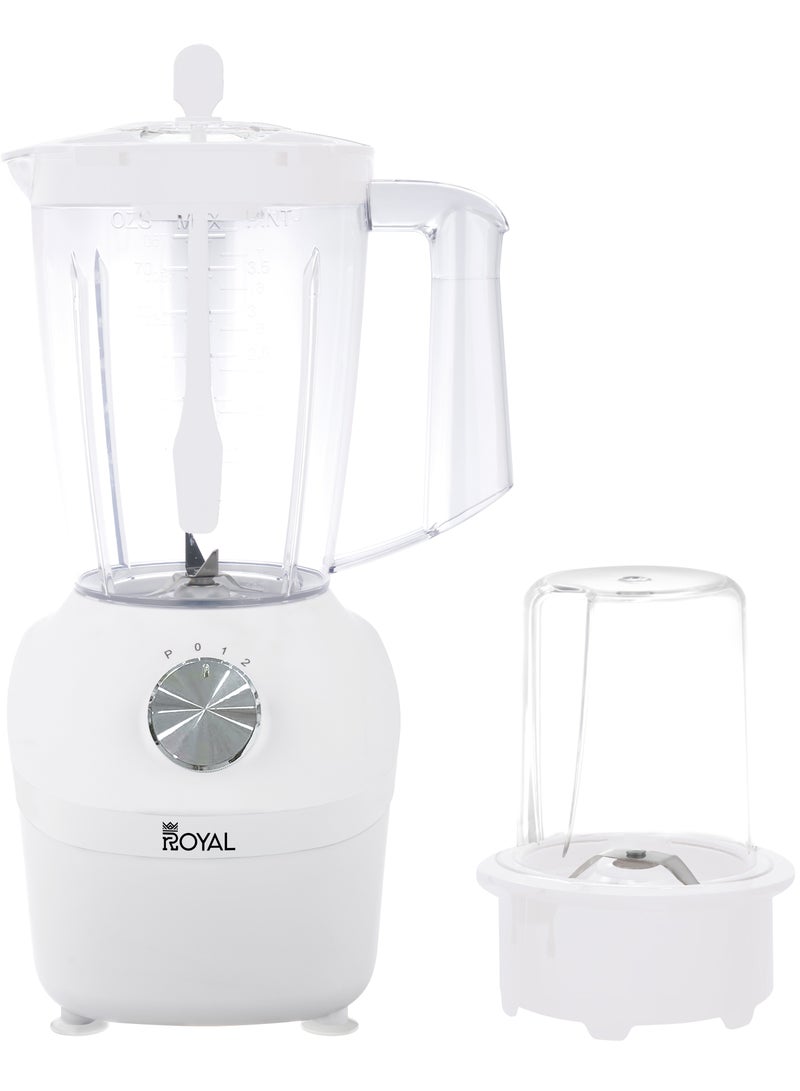 Royal 3-in-1 Countertop Blender 1.75L 400W 2 Speed with Pulse Function – RA-BG160 White 1.5 L 400 kW RA-BG160 WHITE - Image 2