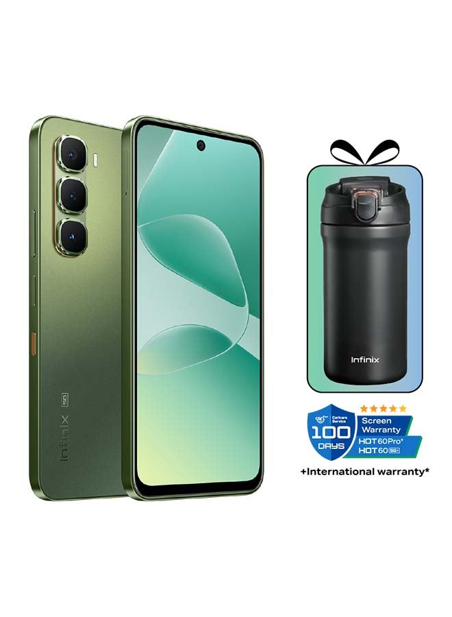 Infinix Hot 60 5G+ 8GB RAM 256GB Tundra Green With Gifts (Coffee Cup And Screen Warranty) - KSA Version  - Image 1