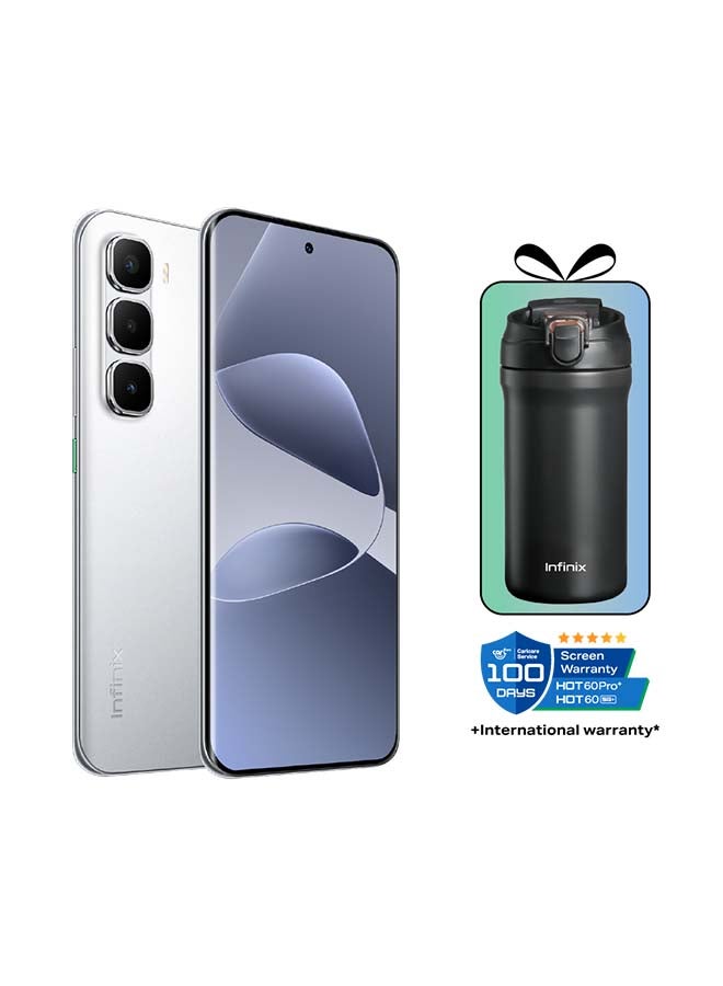 Infinix Hot 60 Pro+ 8GB RAM 256GB Titanium Silver With Gifts (Coffee Cup And Screen Warranty) - KSA Version  - Image 1