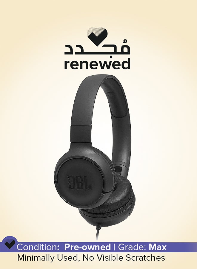 جي بي إل Renewed - Tune 500 Wired On-Ear Headphones black - Image 1