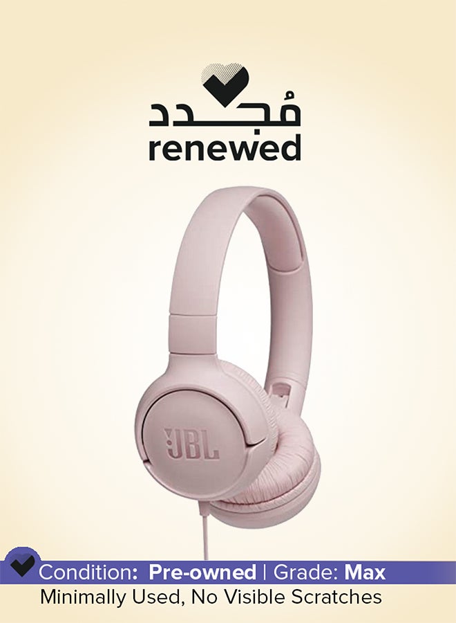 JBL Renewed - Tune 500 Wired On-Ear Headphones pink - Image 1