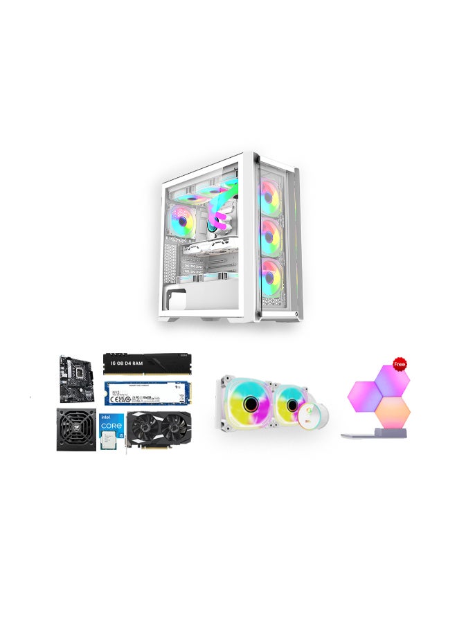 GameOn Gaming PC With Intel Core i5 12400F Processor/16GB RAM DDR4/1TB SSD/6GB Nvidia GeForce RTX 3050 Graphics/Windows 10 Pro/ White  - Image 4