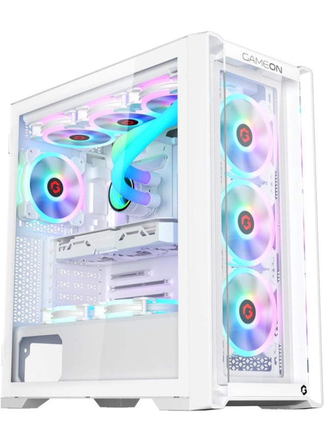 GameOn Gaming PC With Intel Core i5 12400F Processor/16GB RAM DDR4/1TB SSD/6GB Nvidia GeForce RTX 3050 Graphics/Windows 10 Pro/ White  - Image 1