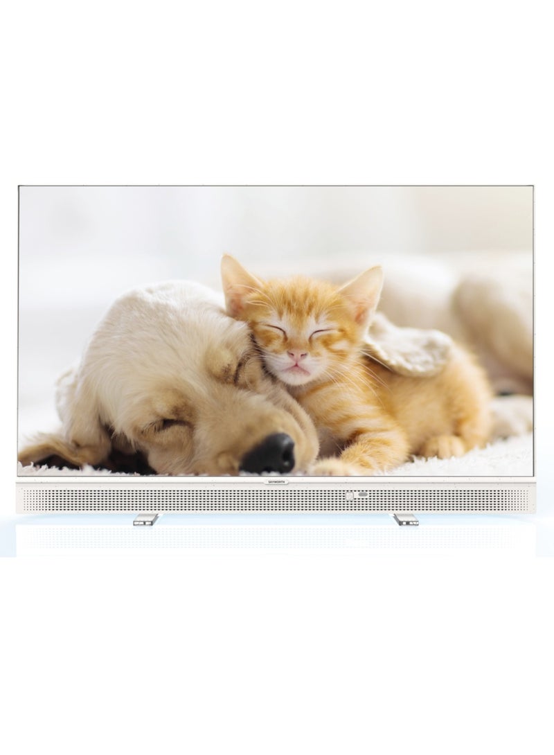 Skyworth 32-Inch Portable Music TV FHD Google TV USB HDMI 32LP70G White - Image 5