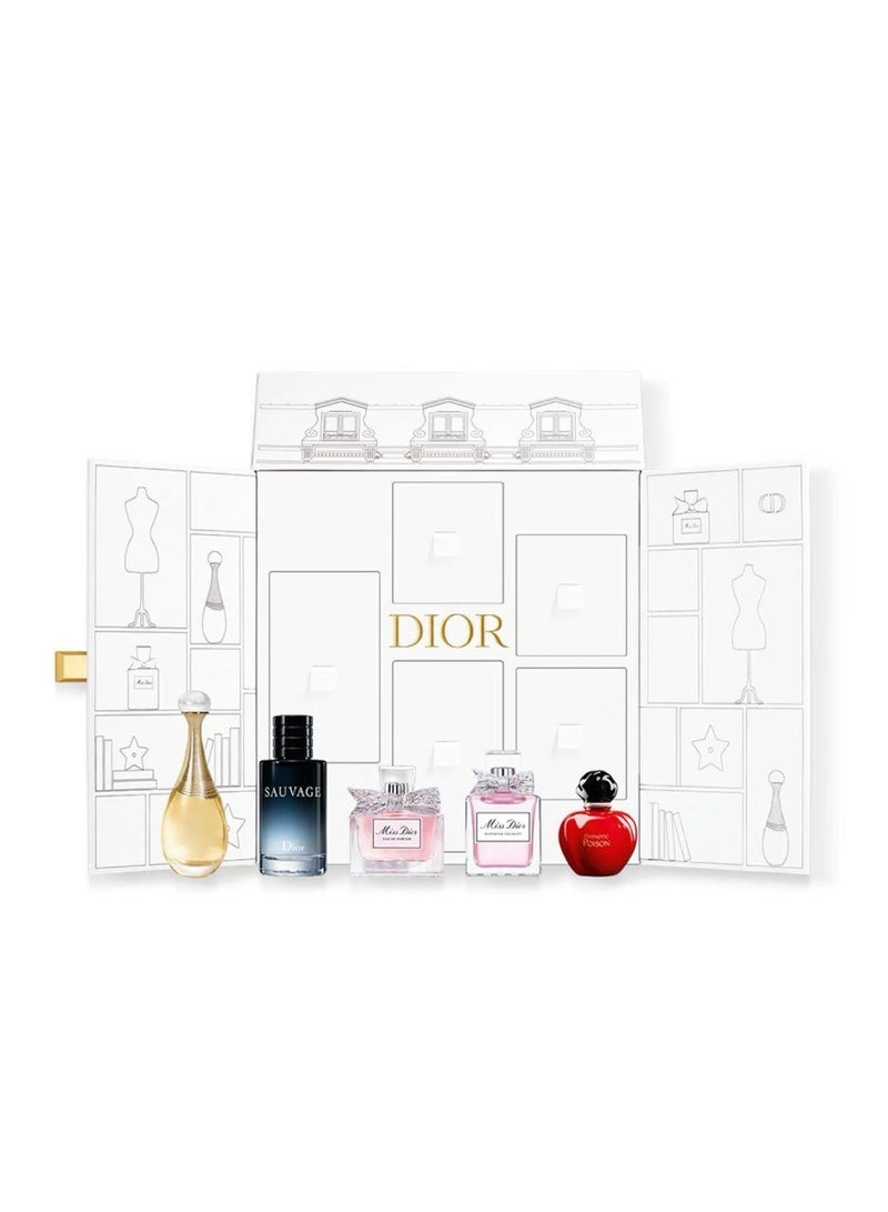 ديور DIOR LE MINI 30 MONTAIGNE (SVG+H/P+MD B/B+JD+MD)(W+M)MINI SET EDT10ml+EDT2x5ml+EDP2x5ml FR 10 and 5ml - Image 1