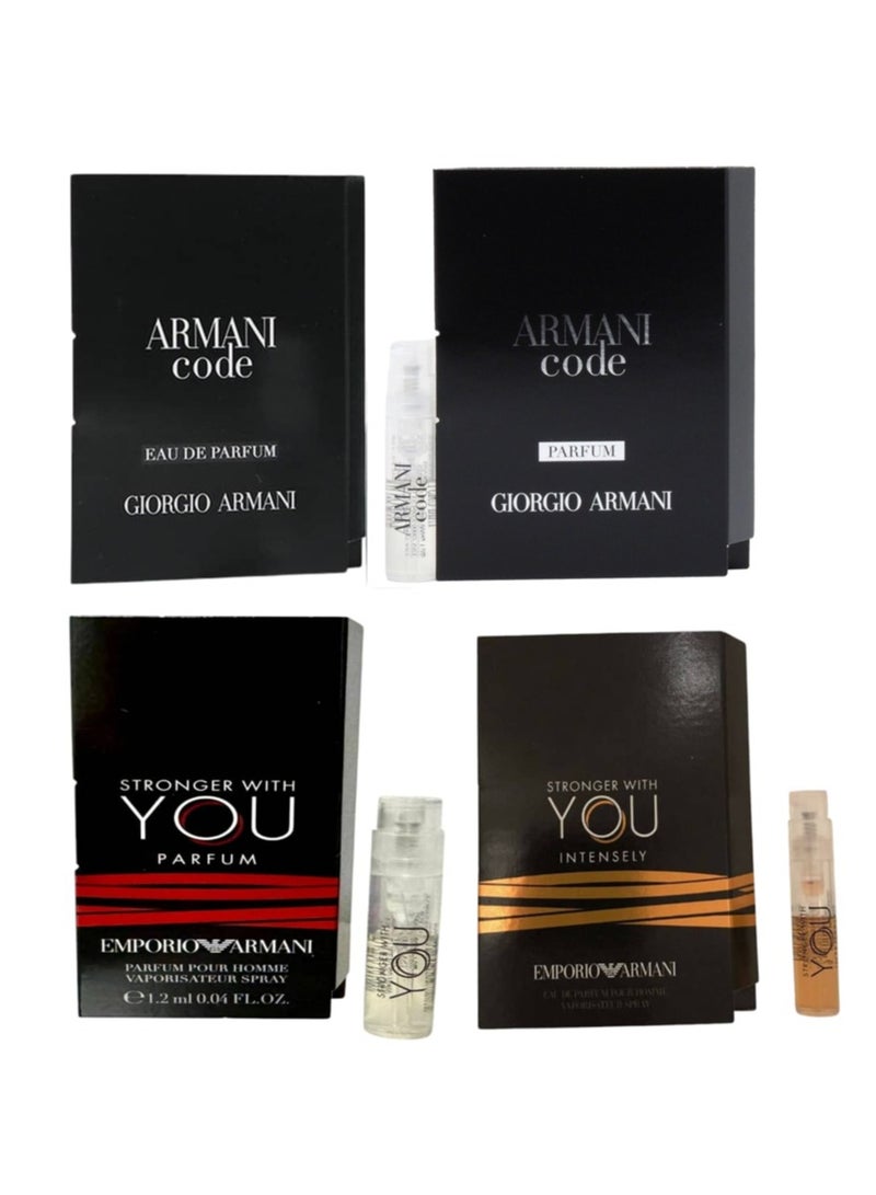 Giorgio Armani Men's 4-Piece Fragrance Set 1.2ml