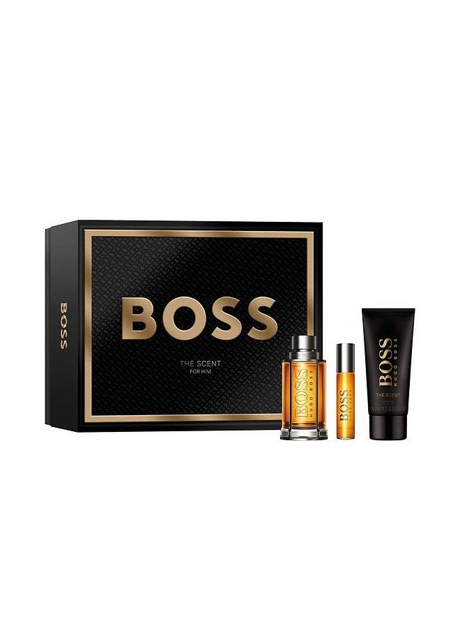 HUGO BOSS The Scent Gift Set for Men Eau de Toilette 100+10+100ml - Image 1