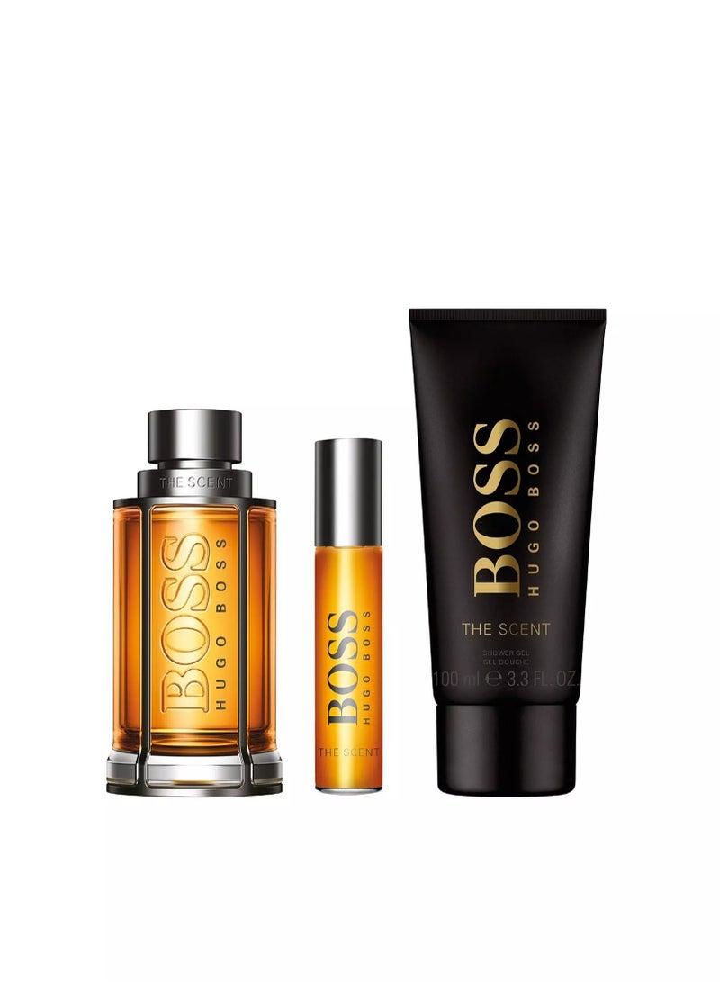 HUGO BOSS The Scent Gift Set for Men Eau de Toilette 100+10+100ml - Image 2