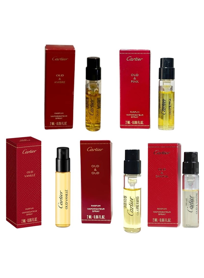 Cartier 5-piece perfume set