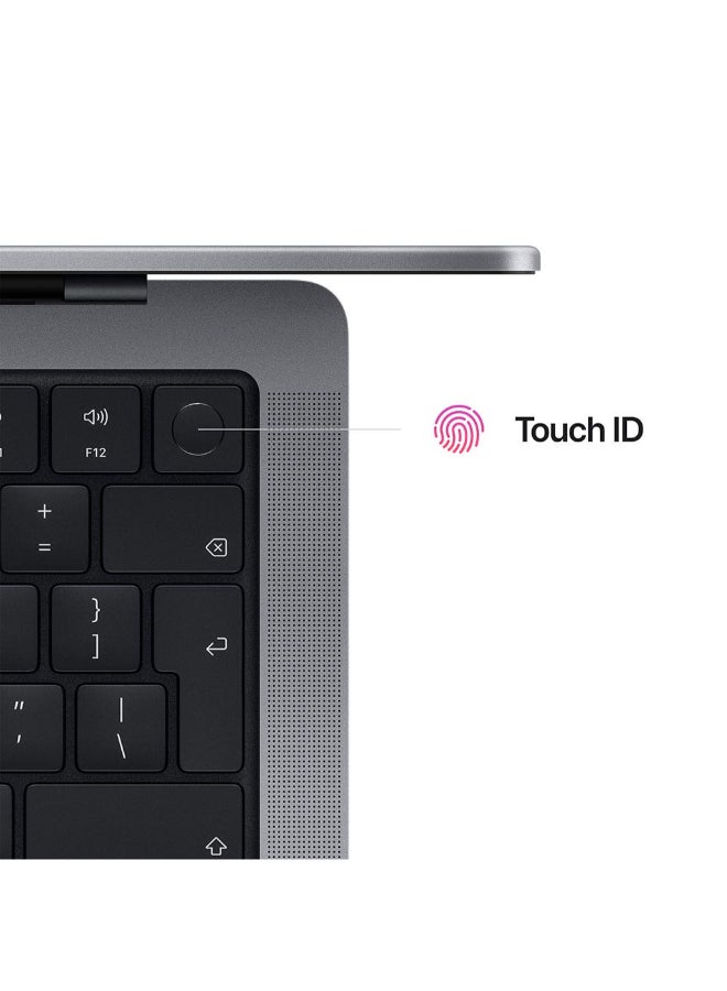 Apple MacBook Pro 16 Inch Liquid Retina XDR (3456x2234) Display,M1 MAX 10-Core CPU Processor/64GB RAM DDR5/4TB SSD/32-Core GPU/ English/Arabic Space Gray  - Image 4