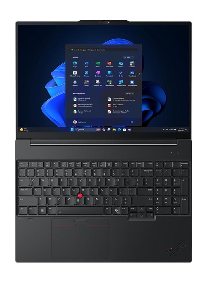 Lenovo ThinkPad E16 Gen 3 Business Laptop With 16 Inch WUXGA (1920x1200) Display, Intel Core Ultra 7 255H Processor/16GB RAM DDR5/512GB SSD/Intel Arc Graphics/Windows 11 Pro English/Arabic Black - Image 4