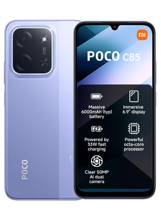 Xiaomi POCO C85 Dual SIM Purple 8GB RAM 256GB 4G - Global Version - Image 1